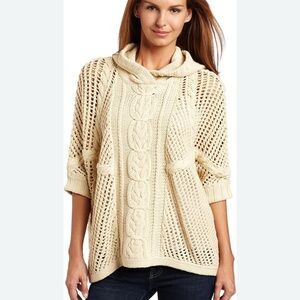 525 America Cream Cowl Neck Sweater